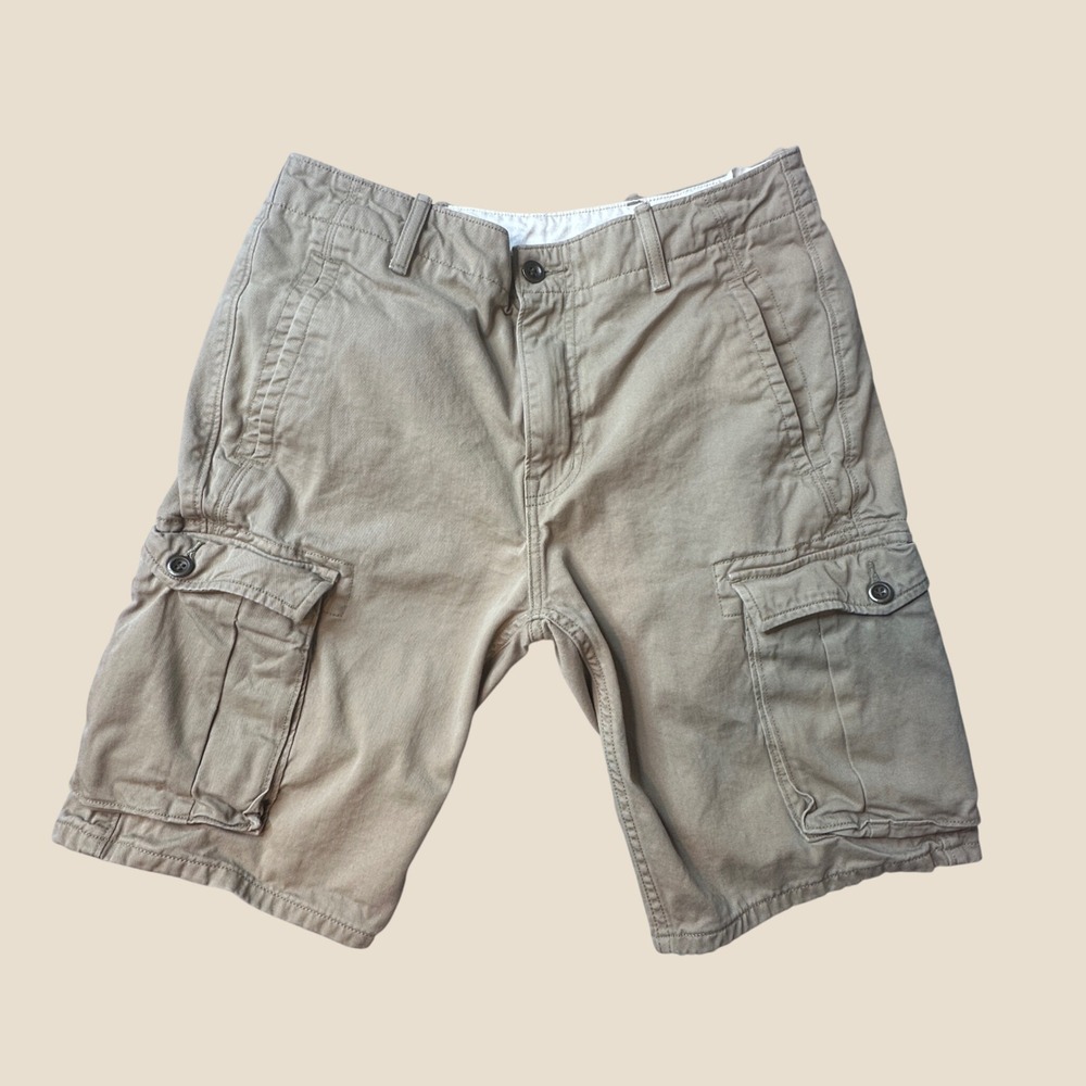 Levi's Cargo Shorts Mens 30 12463-0022 Khaki Tan Cotton Utility EXCELLENT